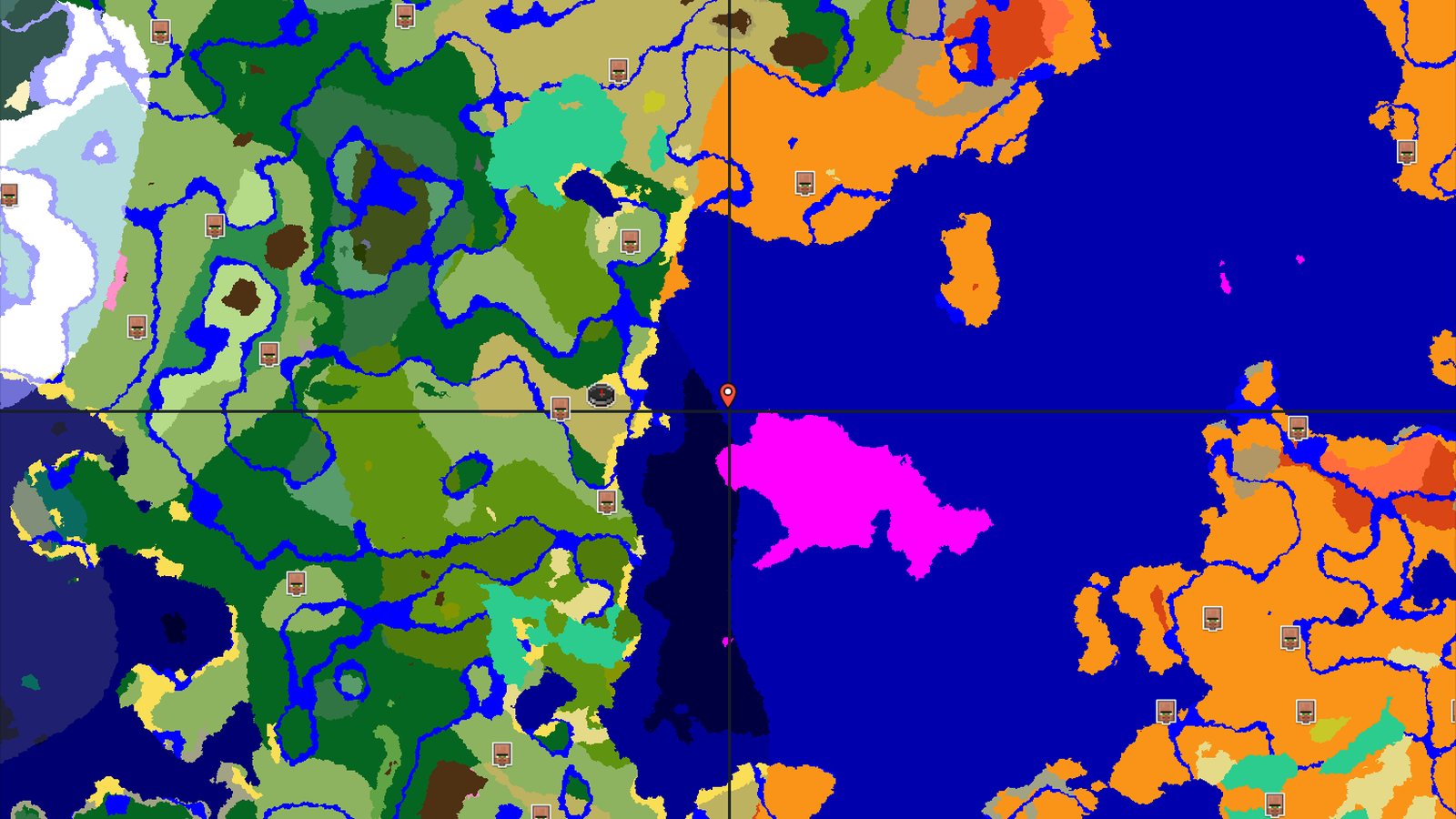 Mushroom Fields Near Savanna Spawn — Minecraft seed preview