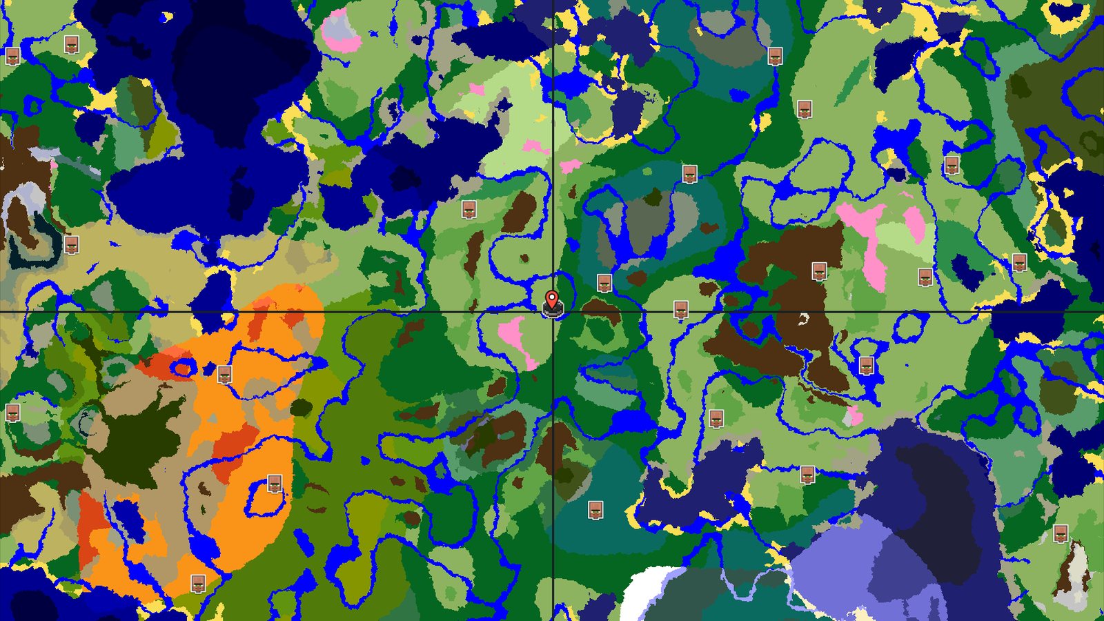 Cherry Grove and Trial Chambers Near Spawn — Minecraft seed preview