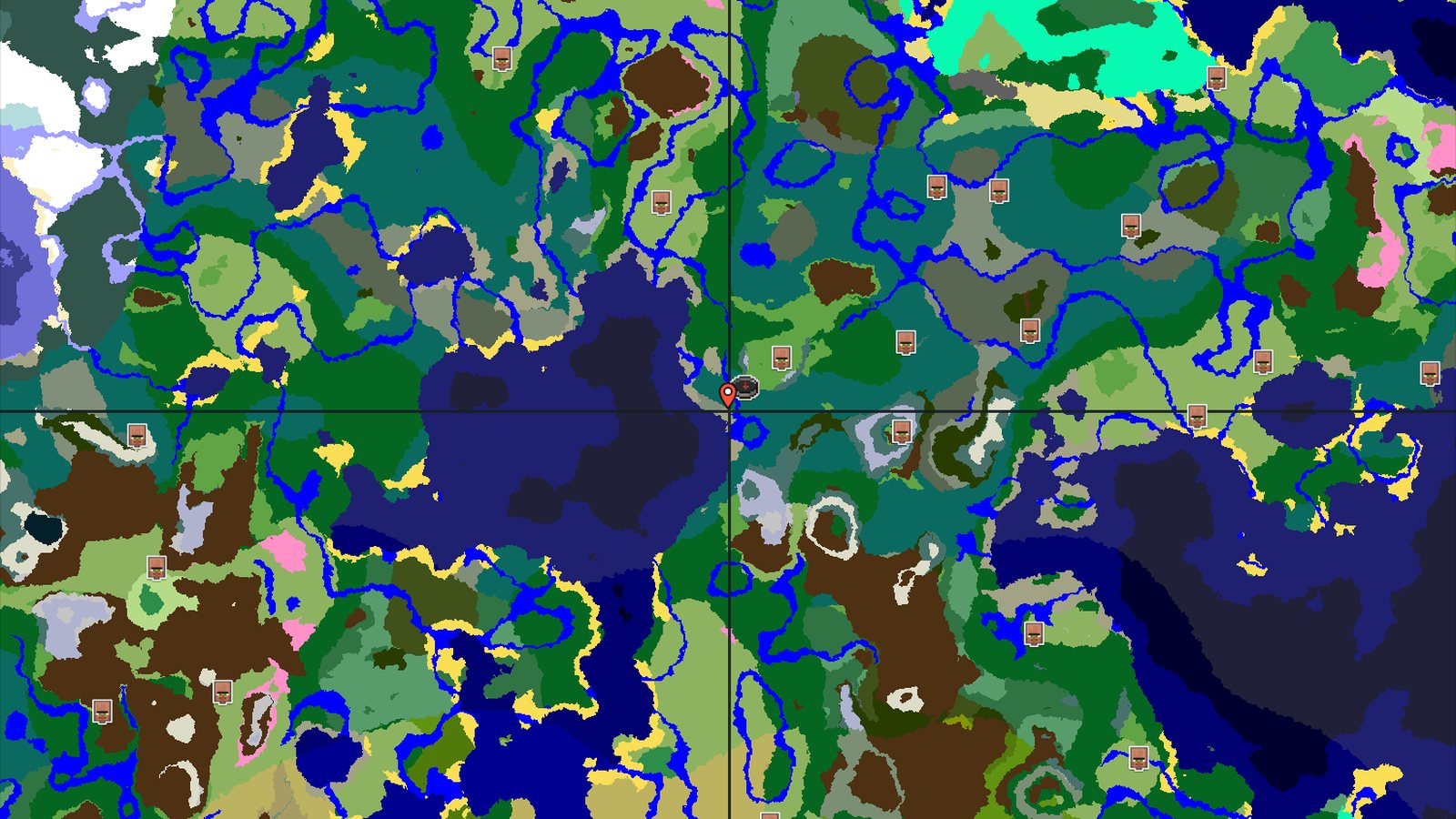 Spawn in Taiga with Nearby Frozen Peaks and Ancient City — Minecraft seed preview