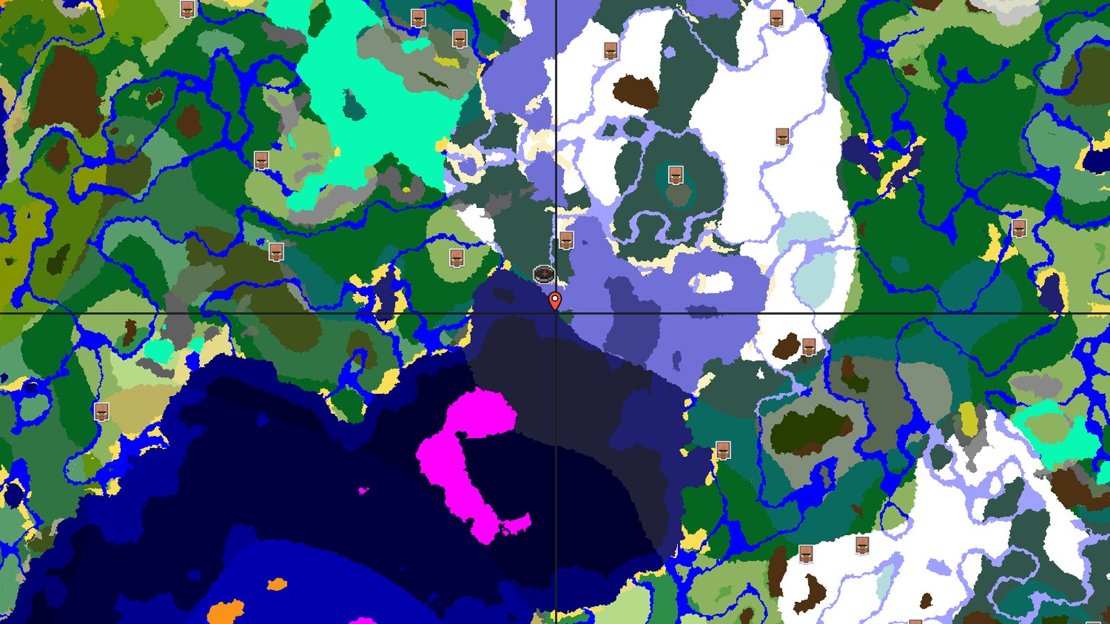 Ocean Monument with a Mushroom Island — Minecraft seed preview