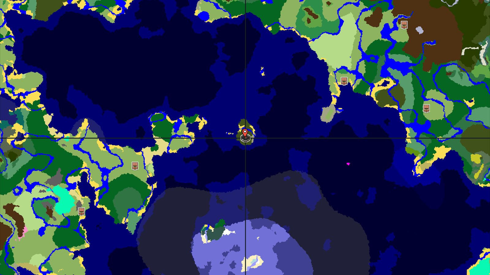 An Island Start with Quick Underground Access — Minecraft seed preview