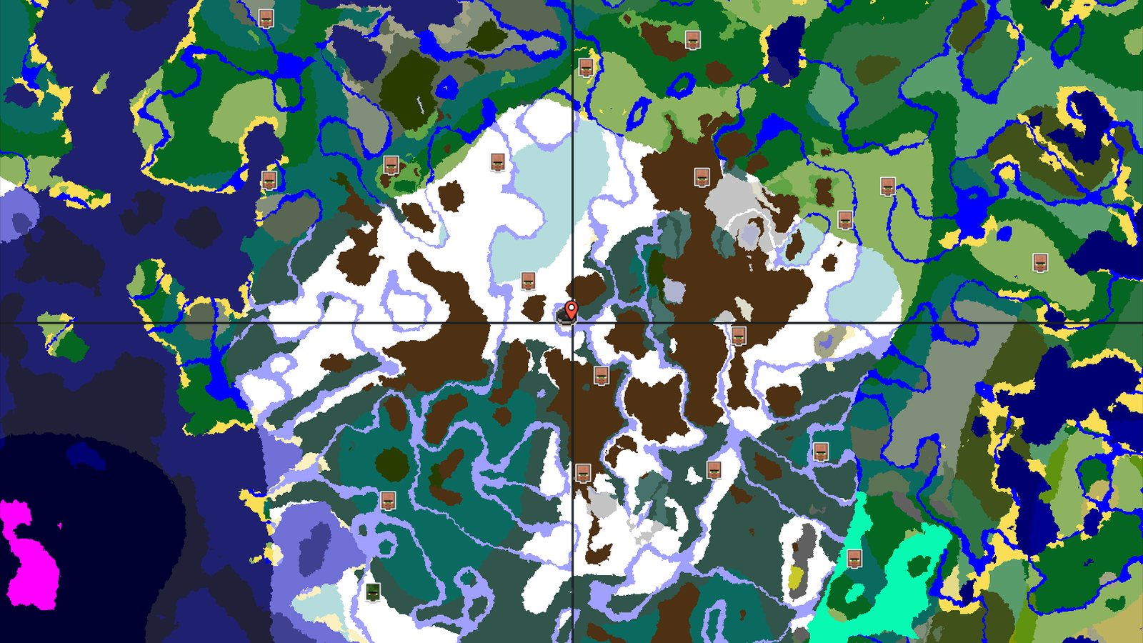 Snowy Plains Spawn with Nearby Ancient City — Minecraft seed preview