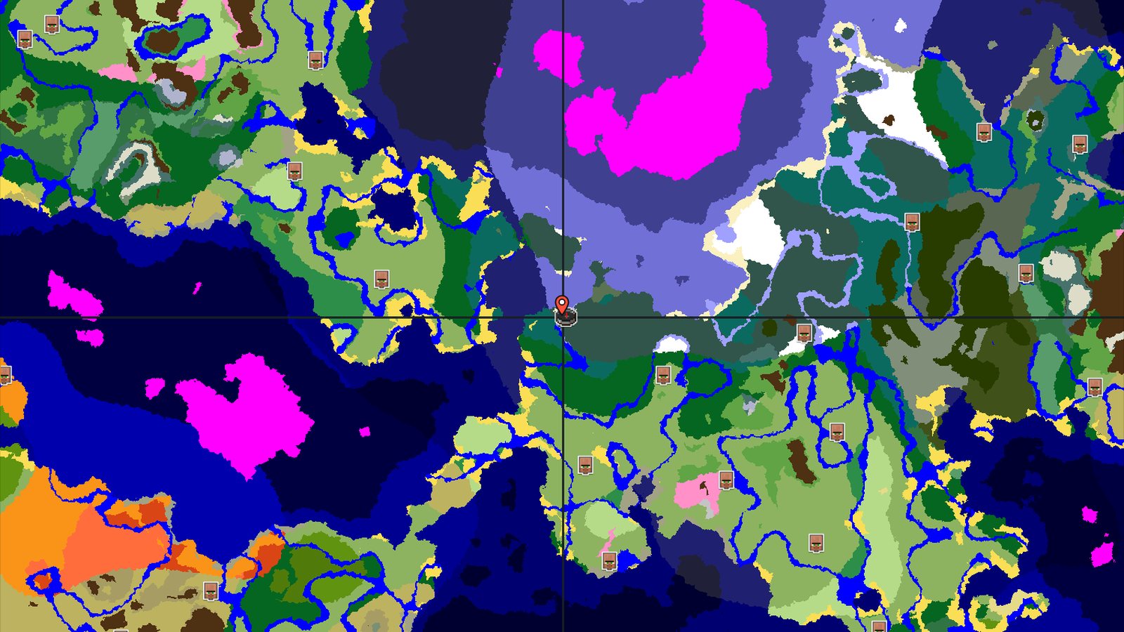 Mushroom Fields and Cherry Grove Within 1000 Blocks — Minecraft seed preview