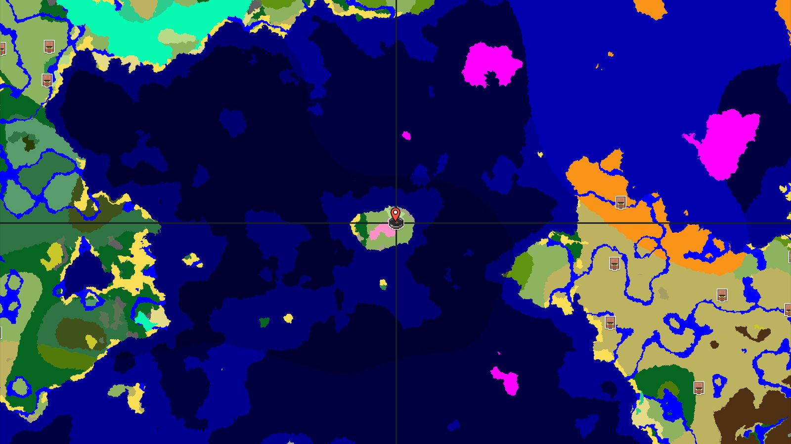 Island Spawn with a Hidden Gem Below — Minecraft seed preview