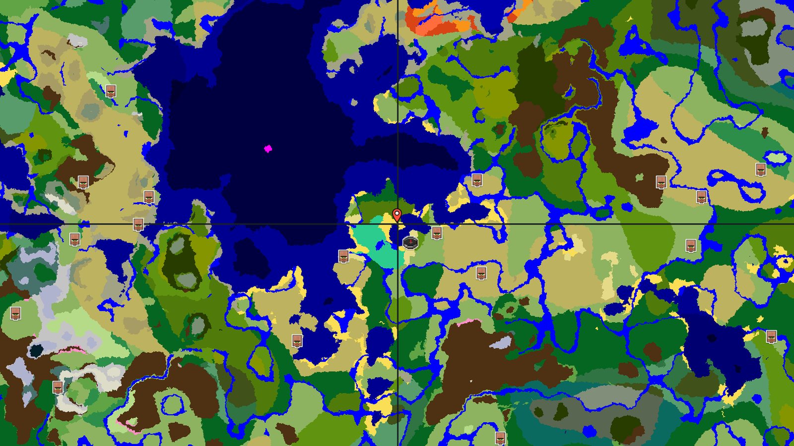 Mangrove Swamp with Villages on a Plains Coast — Minecraft seed preview