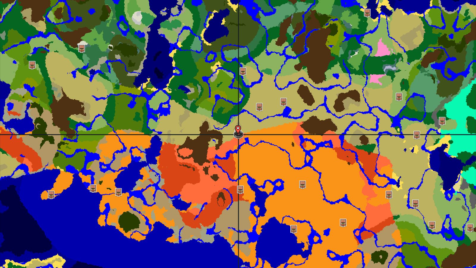 Savanna Village Start with Nearby Eroded Badlands — Minecraft seed preview