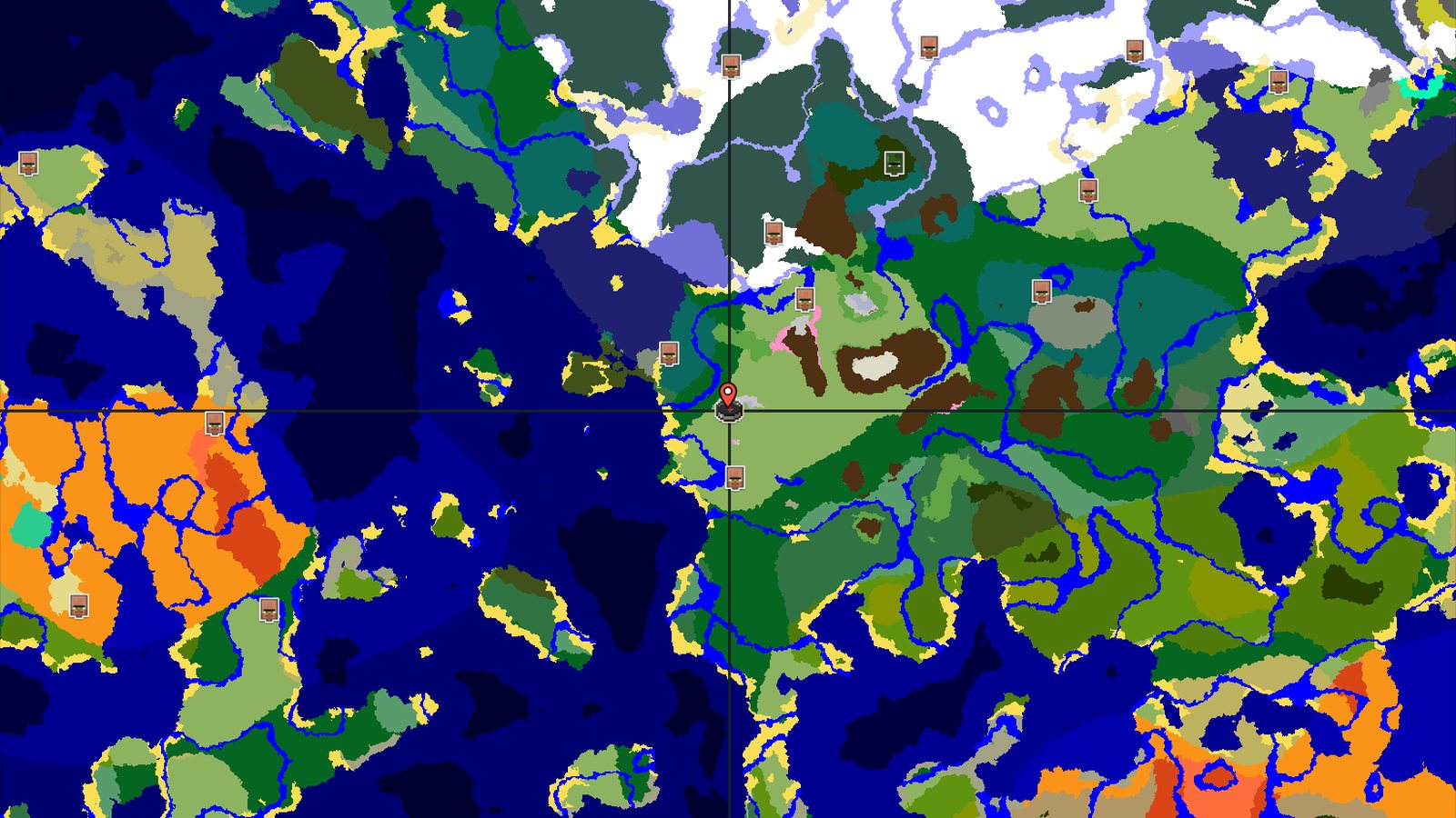 A Cherry Grove Start with Nearby Structures — Minecraft seed preview