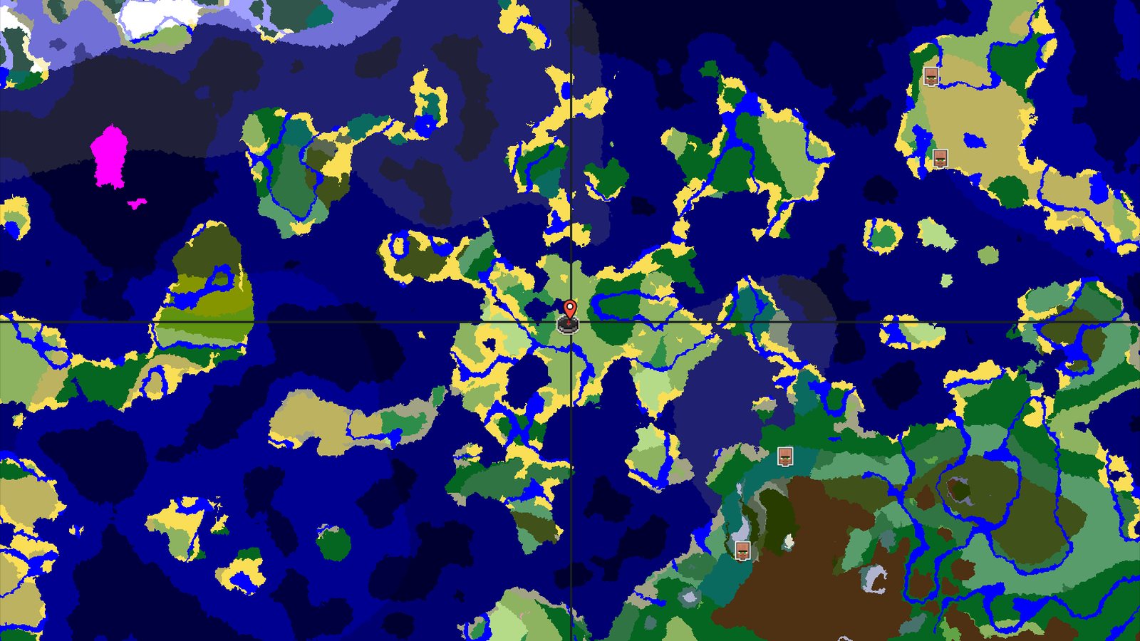 A Lush Coastal Start with Distant Mountain Peaks — Minecraft seed preview