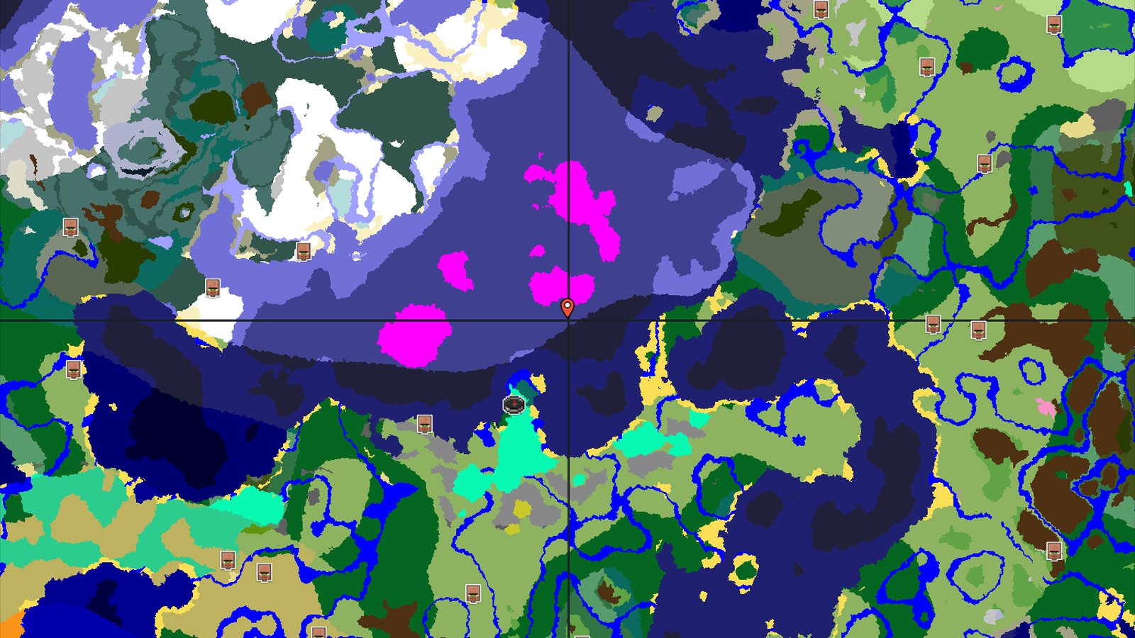Mushroom Fields and Ocean Monument Near Spawn — Minecraft seed preview