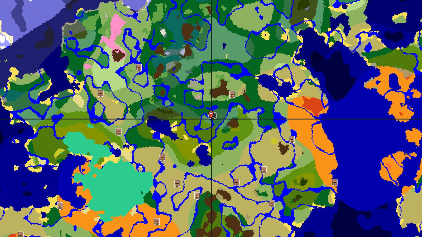 Jungle and Savanna Near Birch Forest Spawn — Minecraft seed preview