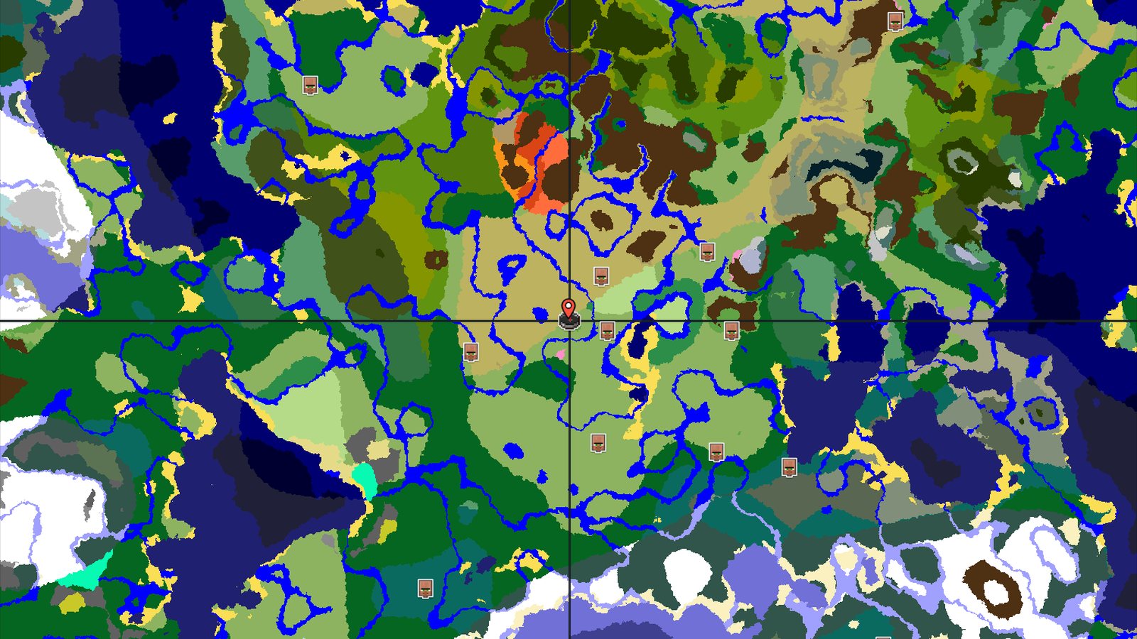 A Cherry Grove Start with Nearby Structures — Minecraft seed preview