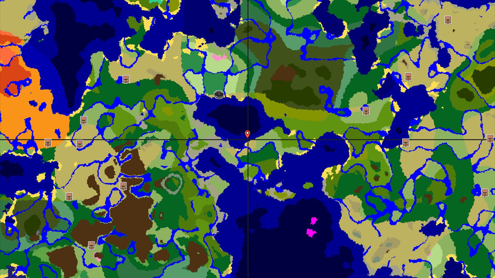 Savanna Spawn with a Nearby Flower Forest — Minecraft seed preview