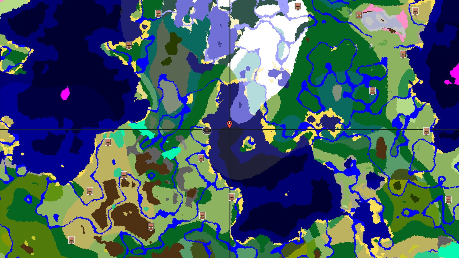 An Ocean-Adjacent Plains Start with Nearby Structures — Minecraft seed preview