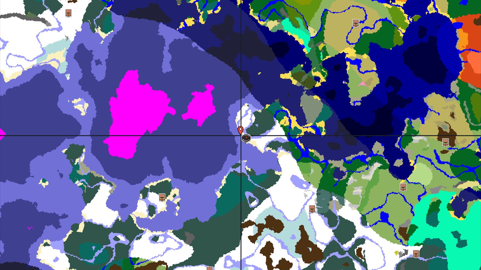 Snowy Start with Near Trial Chambers and Mushroom Fields — Minecraft seed preview