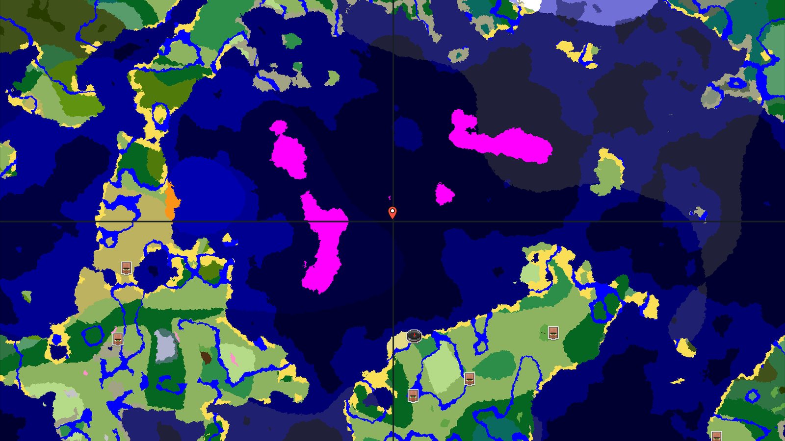 Spawn in Flower Forest with Nearby Mushroom Fields — Minecraft seed preview