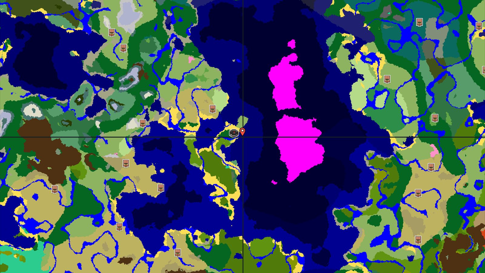 Forest Spawn with Nearby Mushroom Fields — Minecraft seed preview