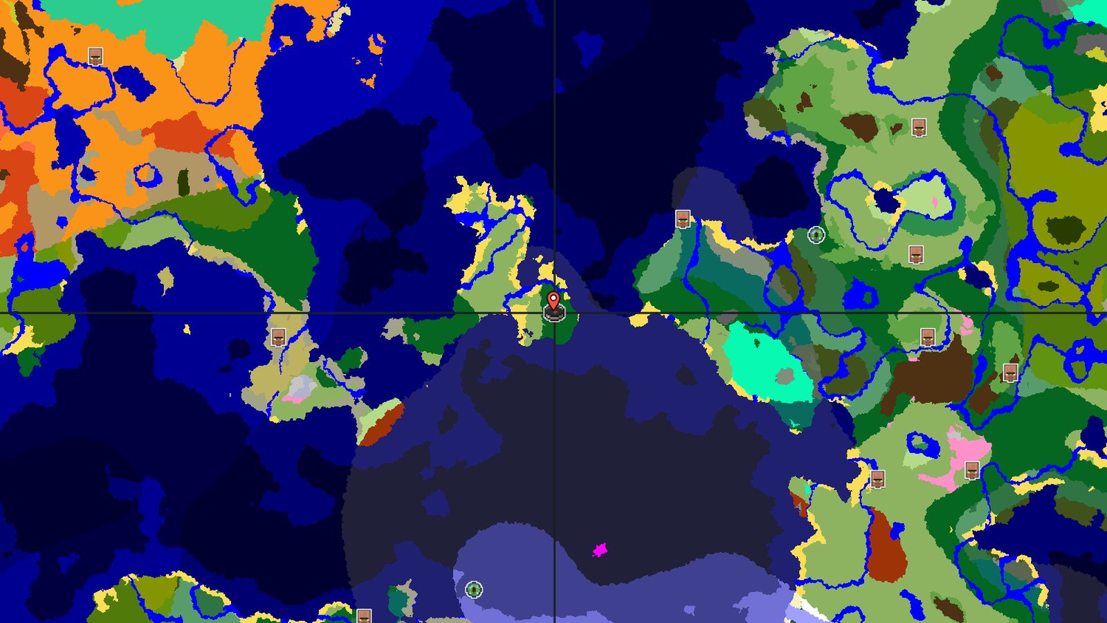 Forest Island with Ocean Ruin — Minecraft seed preview