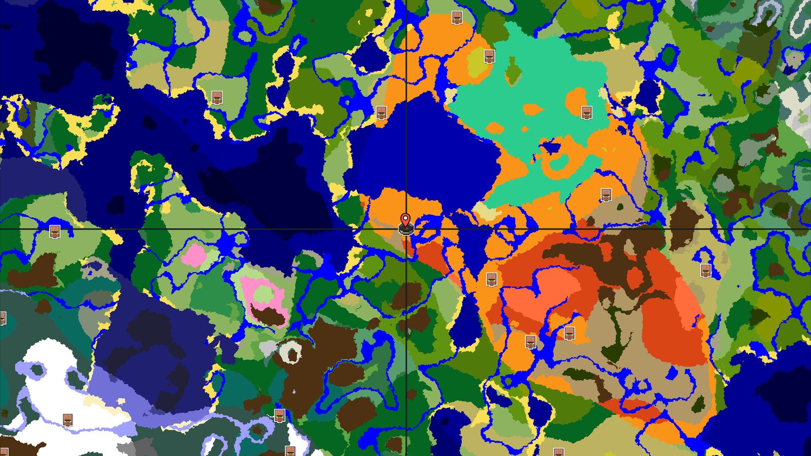 Desert Spawn with Nearby Badlands and Jungles — Minecraft seed preview