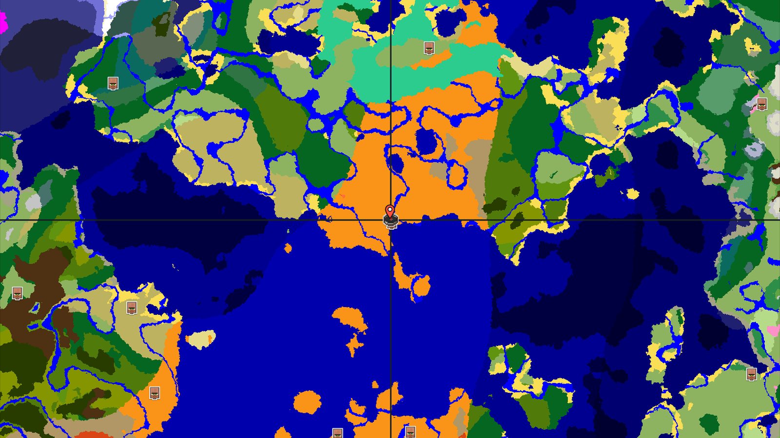 Desert Start with a Nearby Village and Ocean — Minecraft seed preview