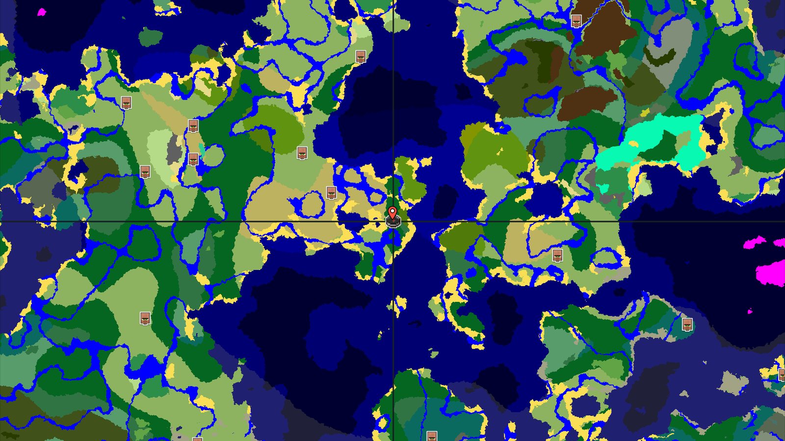 Forest Spawn with Close Structures and Lush Caves — Minecraft seed preview