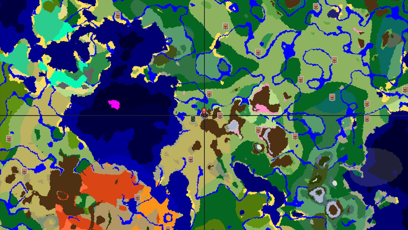 Zombie Village Next to a Flower Forest — Minecraft seed preview