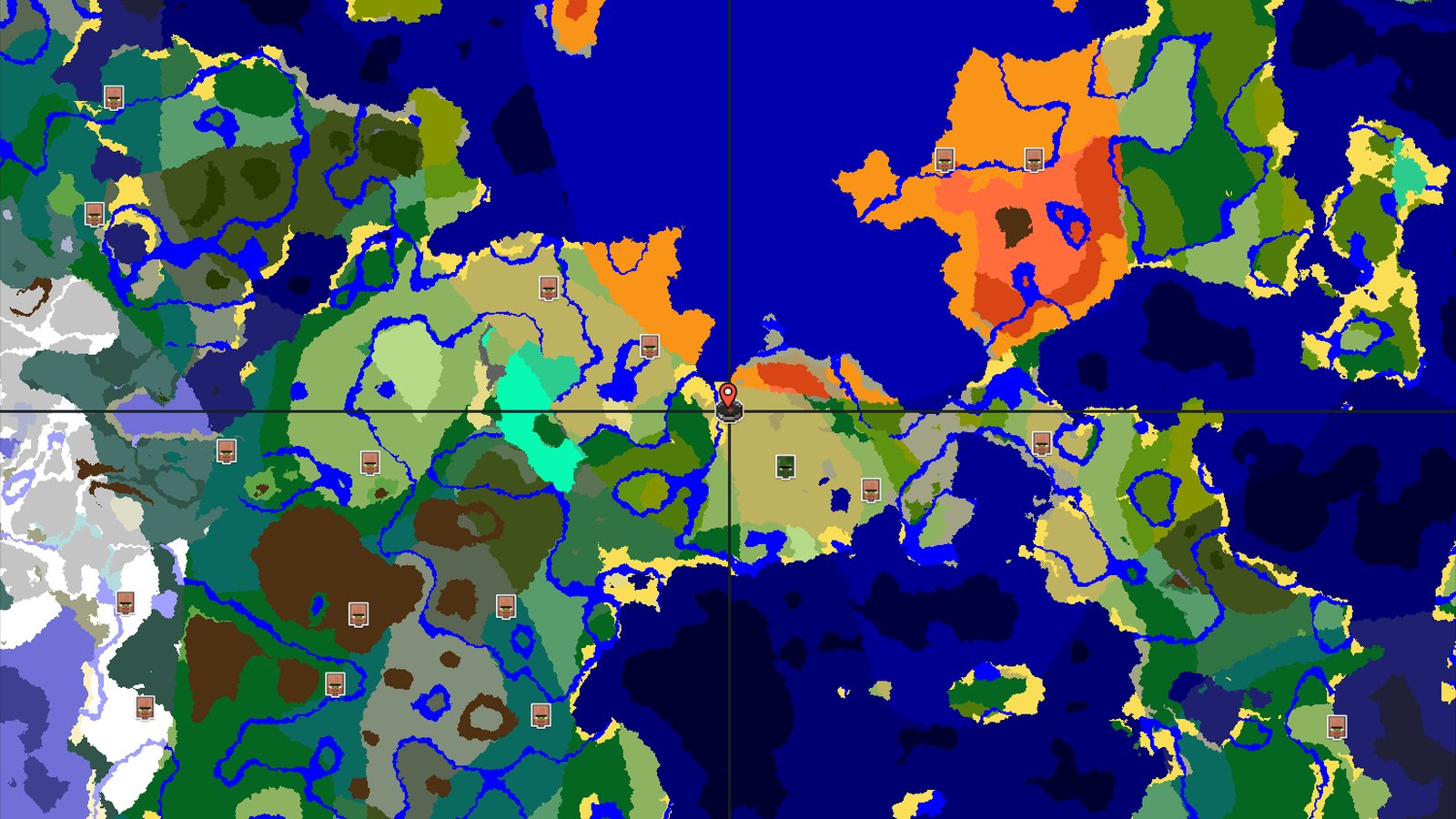 Savanna Spawn with a Nearby Abandoned Village — Minecraft seed preview