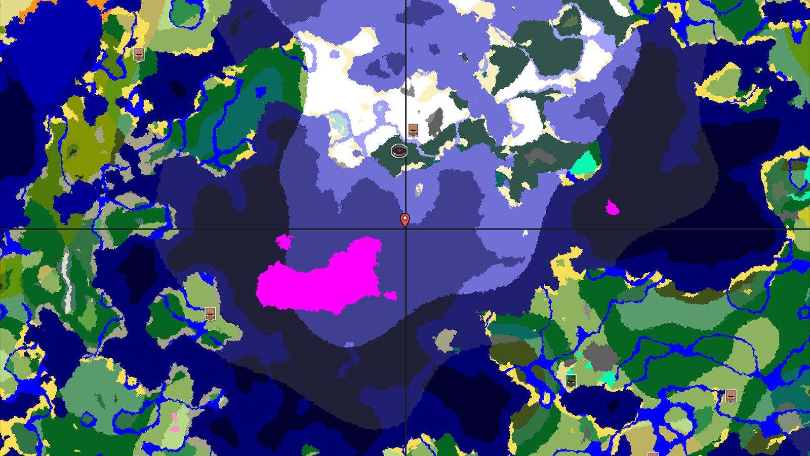 Mushroom Fields Near Snowy Taiga Spawn — Minecraft seed preview