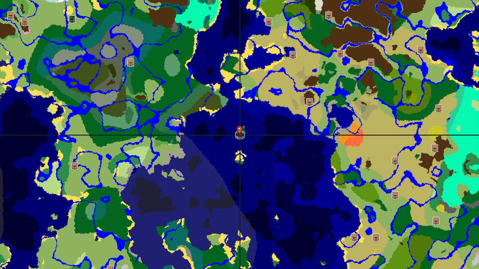 Ocean Island Start with Far-Off Jungle Temple — Minecraft seed preview