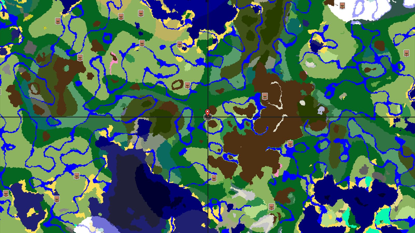 Cherry Grove and Trial Chambers near a Forest Spawn — Minecraft seed preview