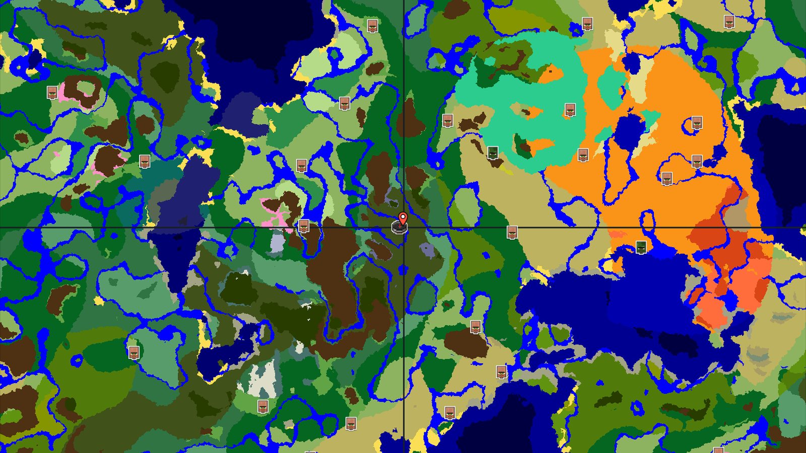 Dark Forest Spawn with Nearby Pale Garden — Minecraft seed preview