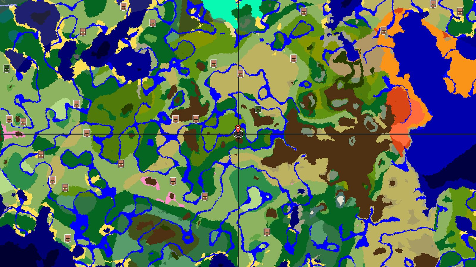 Zombie Village in a Valley Ringed by Mountains — Minecraft seed preview
