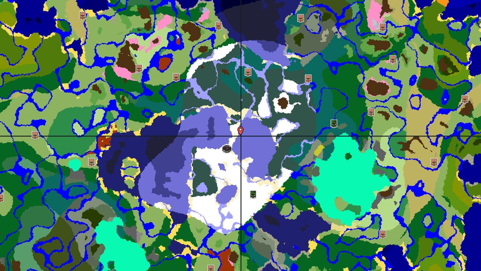 Frozen Lake With an Abandoned Village — Minecraft seed preview