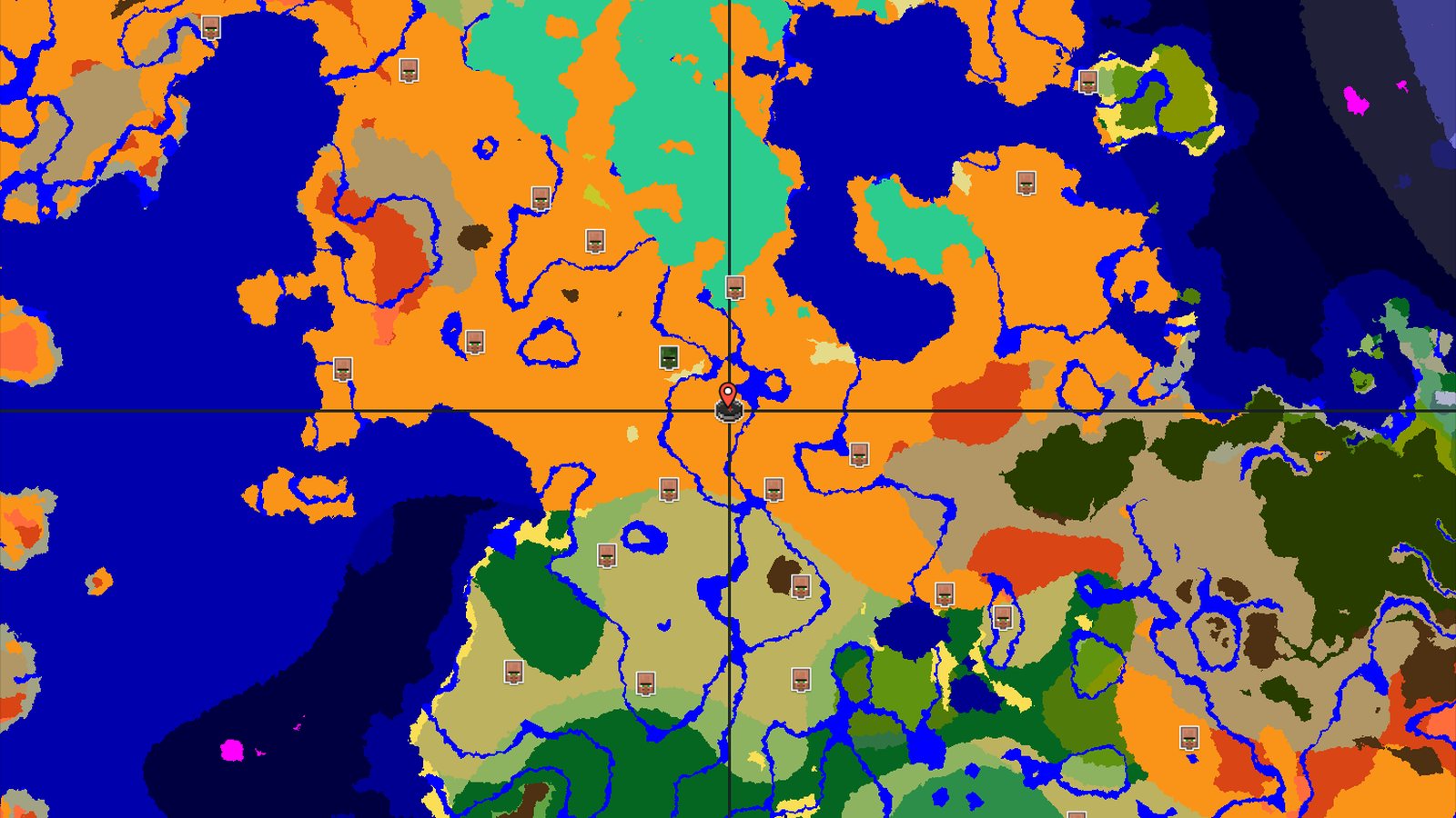 Desert Spawn with Nearby Zombie Village — Minecraft seed preview