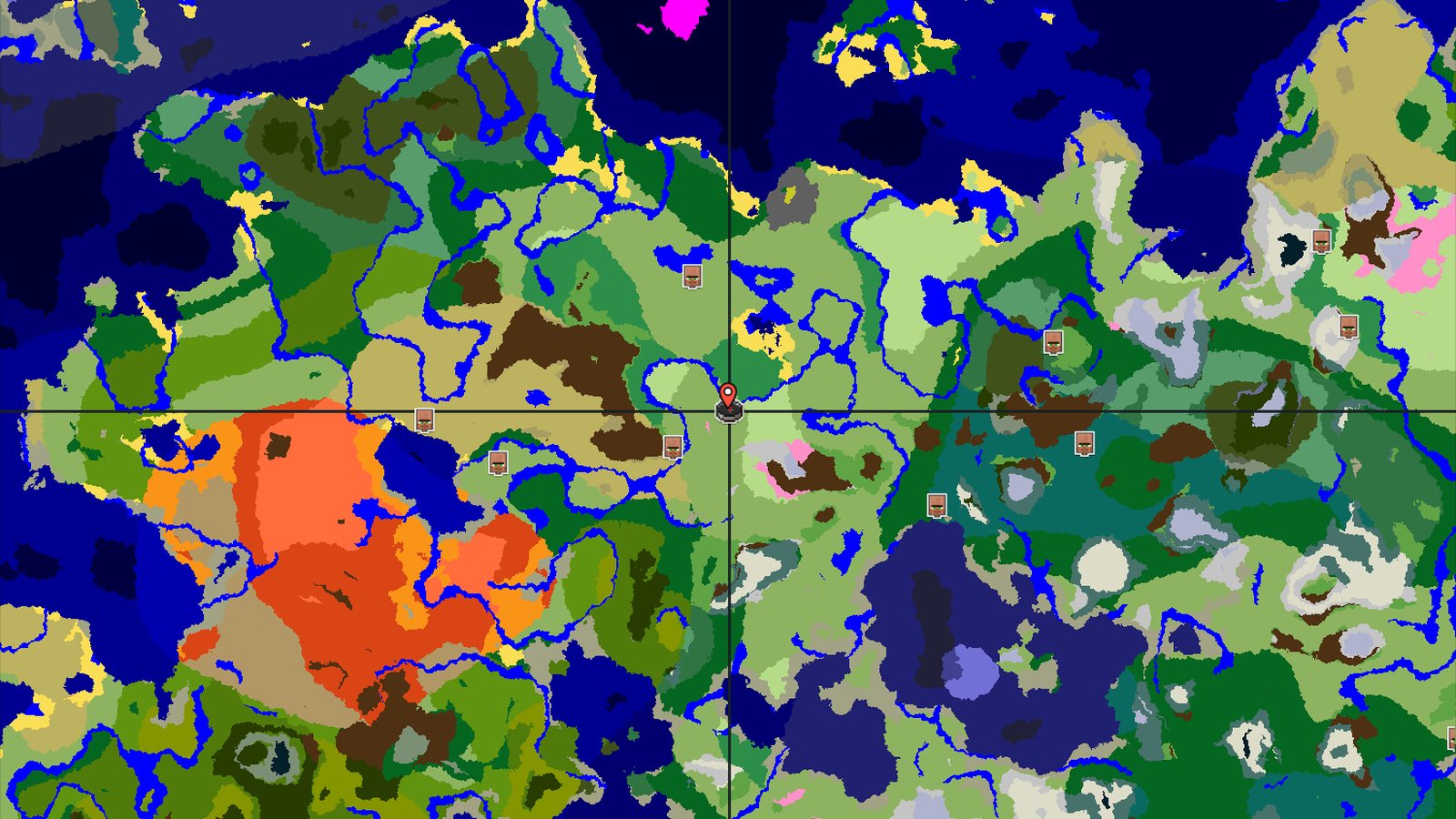 Flower Forest and Cherry Grove Near Spawn — Minecraft seed preview