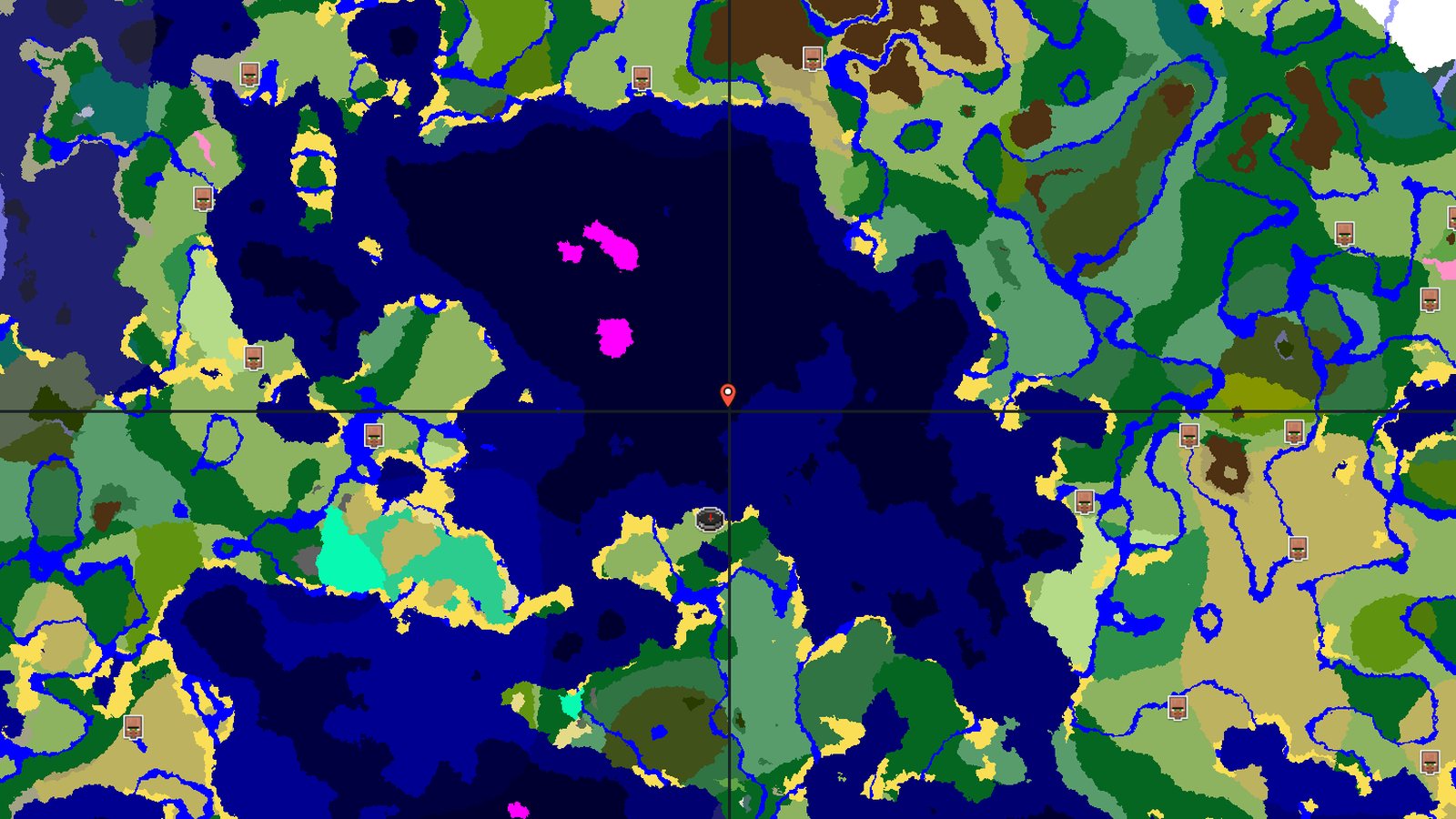Plains Island with Mushroom Fields — Minecraft seed preview