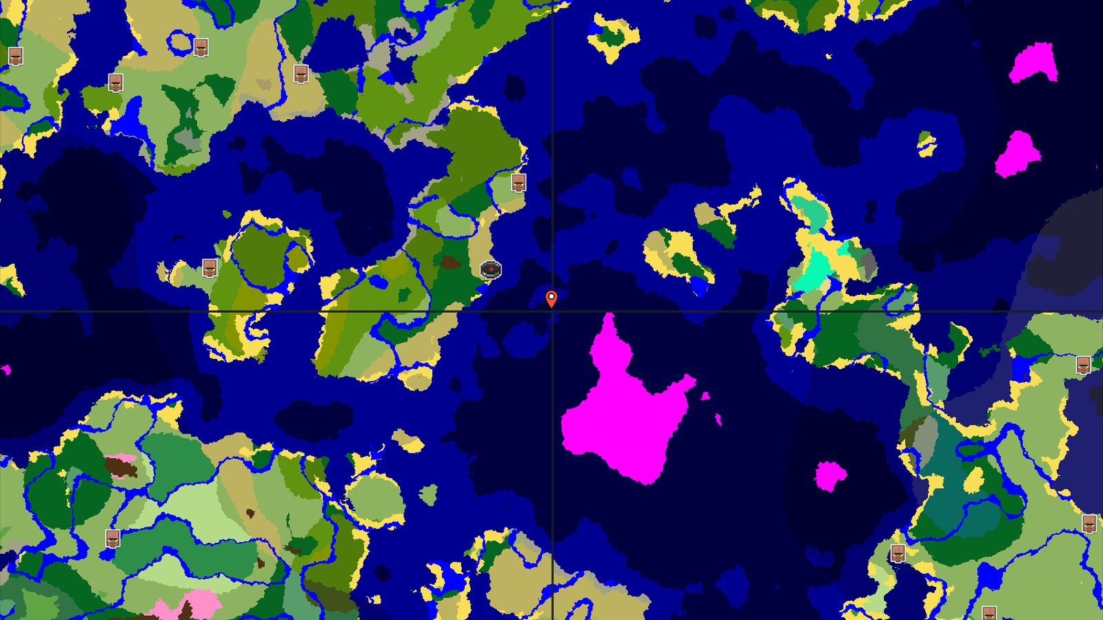 Savanna Start, Deep Ocean and Mushroom Fields — Minecraft seed preview