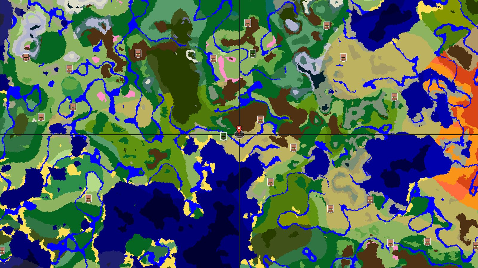 Stony Peaks Near an Abandoned Savanna Village — Minecraft seed preview
