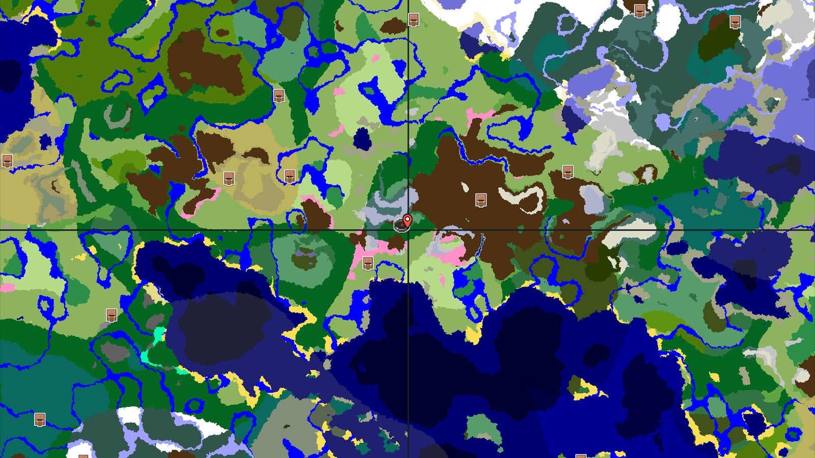 Ancient City Next to Snowy Peaks and Cherry Groves — Minecraft seed preview