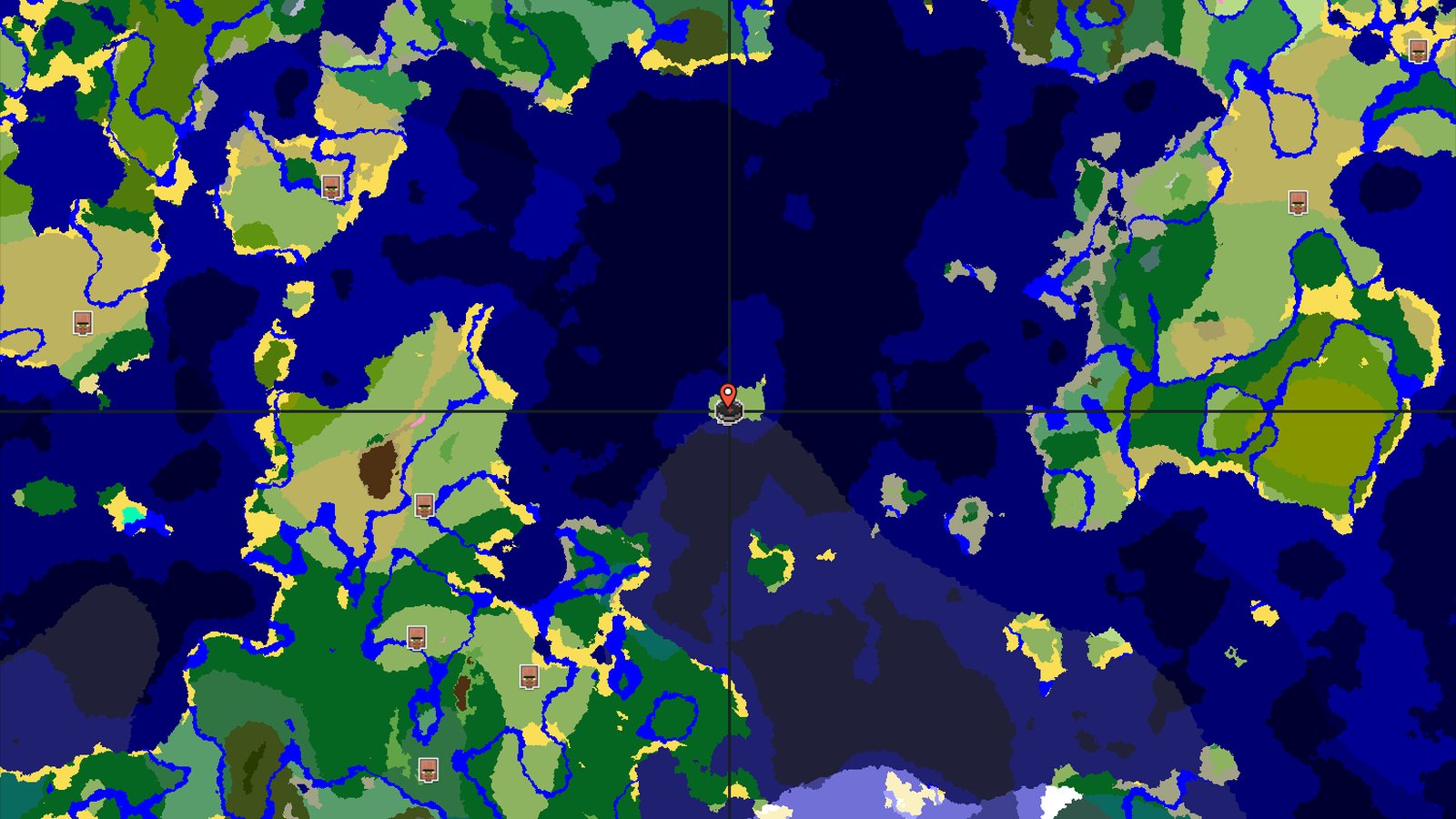 Island Spawn with a Close Village and Ocean Wonders — Minecraft seed preview