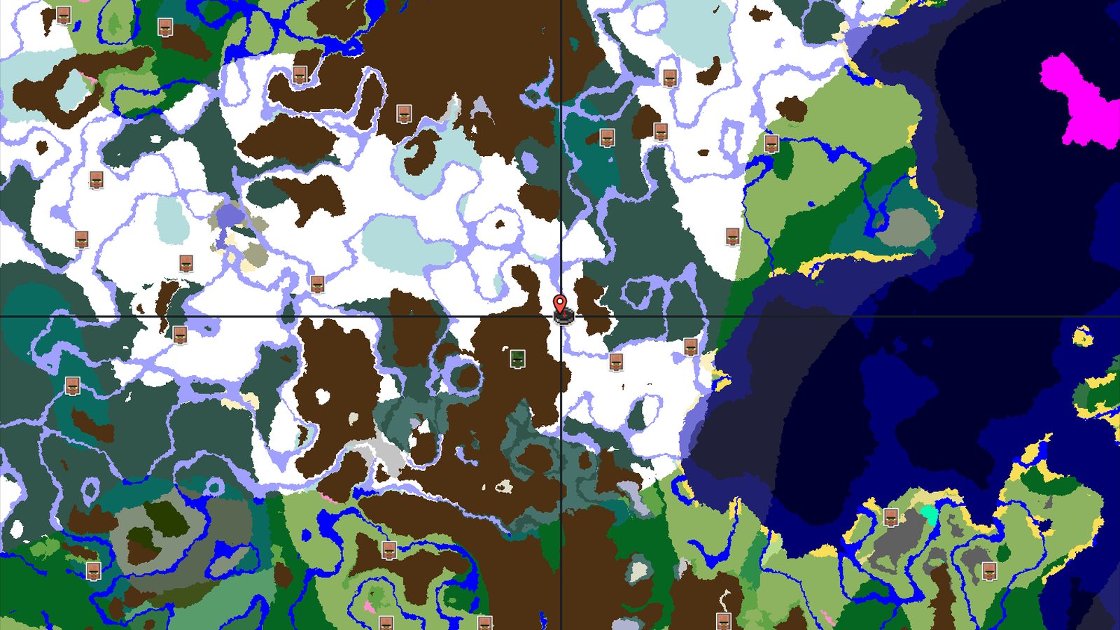 Spawn in a Snowy Plains with an Ancient City Nearby — Minecraft seed preview