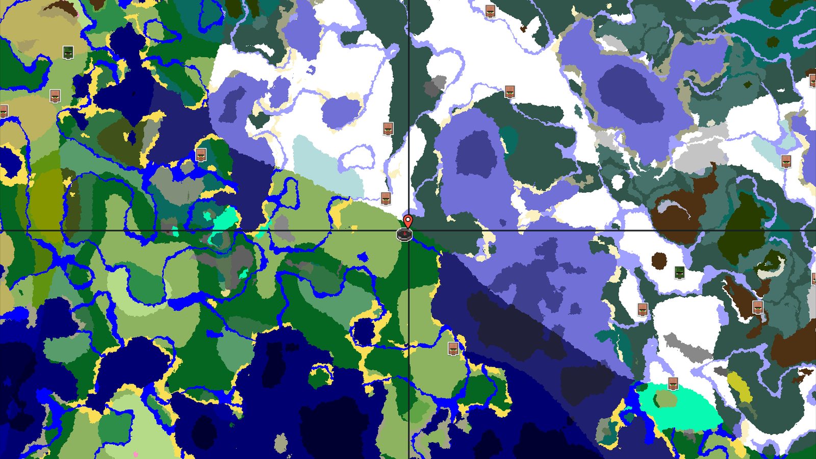 A Frozen Frontier: Snowy Taiga and Ice Spikes Near Spawn — Minecraft seed preview
