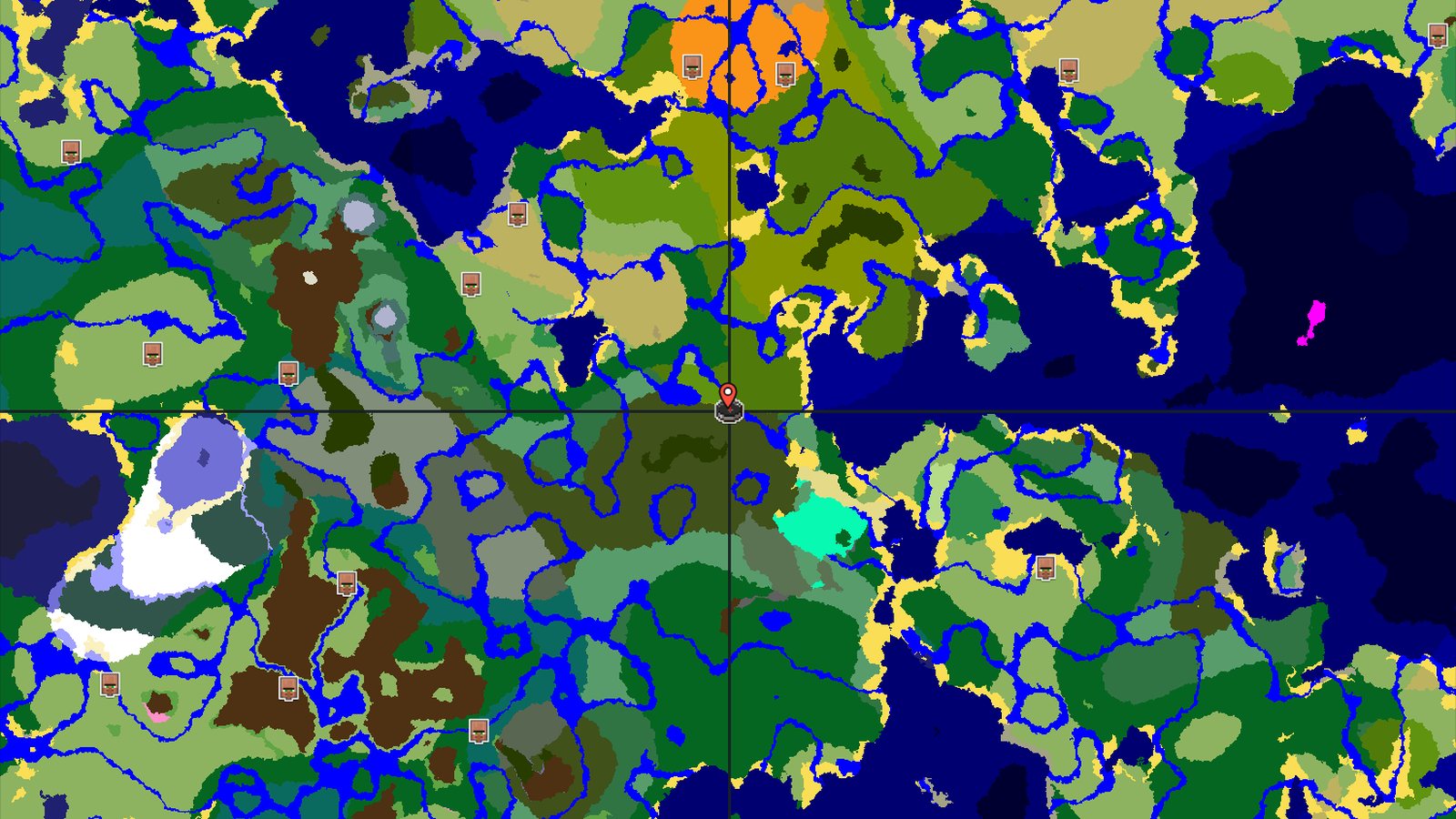 Dark Forest Spawn with Nearby Bamboo Jungle — Minecraft seed preview