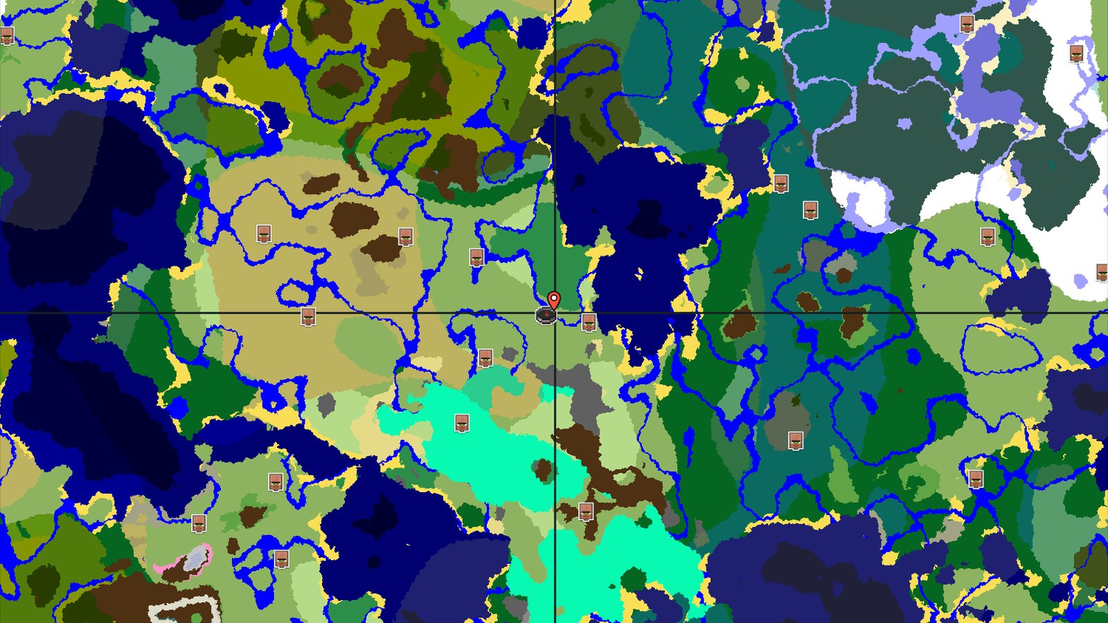 Village With Blacksmith & Stronghold Near Spawn — Minecraft seed preview
