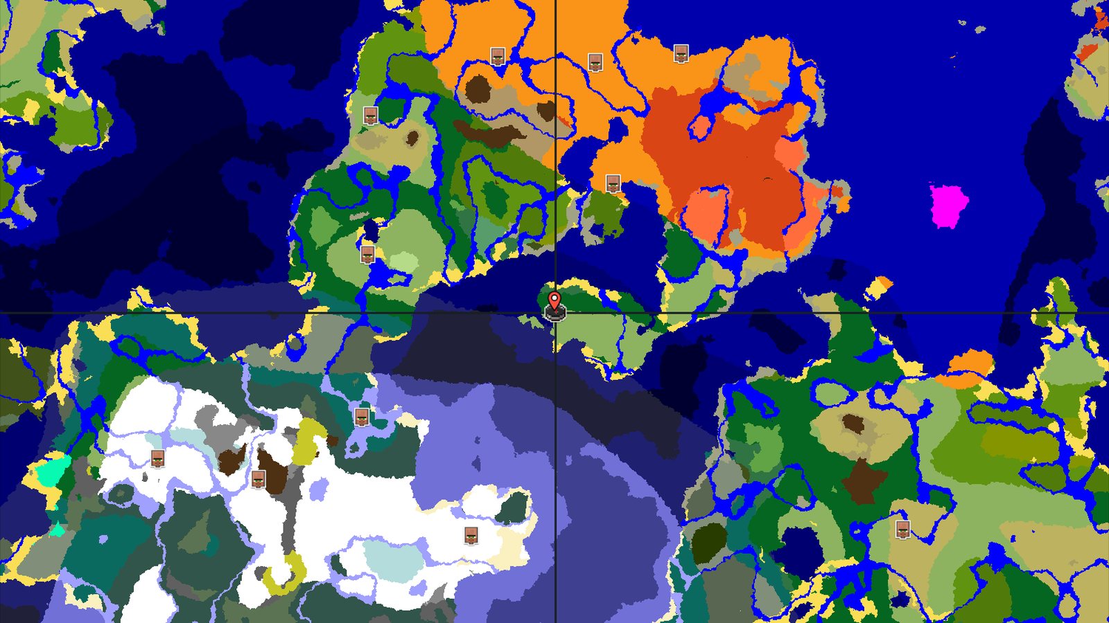 Spawn on a Plains Island with Quick Underground Access — Minecraft seed preview