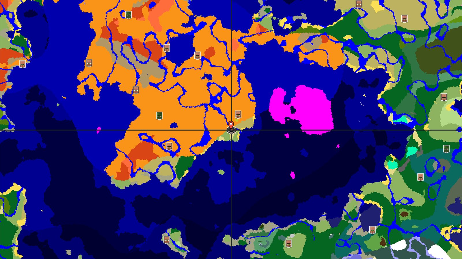 Desert with Nearby Mushroom Fields and Trial Chambers — Minecraft seed preview