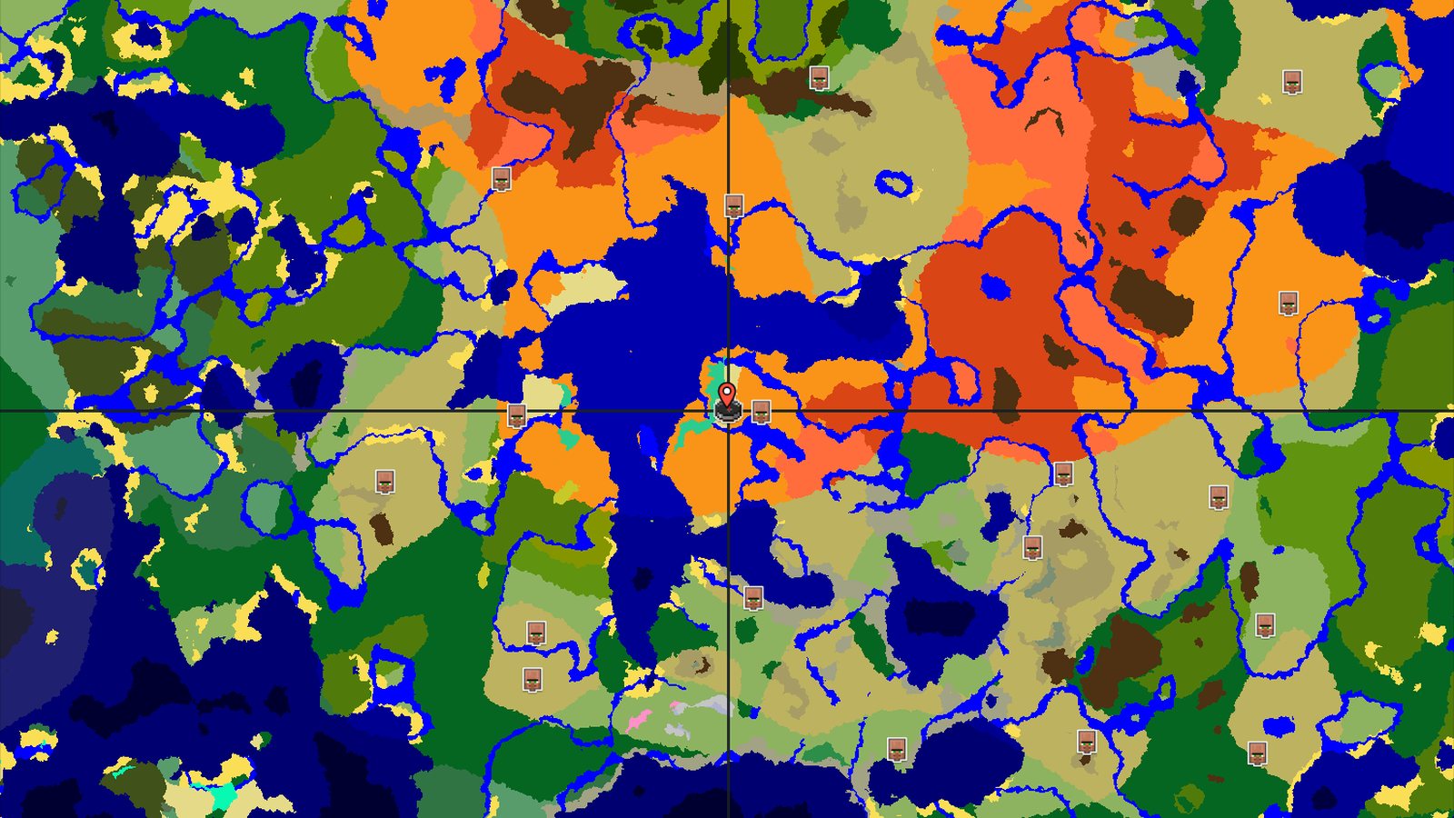 A Desert Start With Nearby Badlands and a Village — Minecraft seed preview