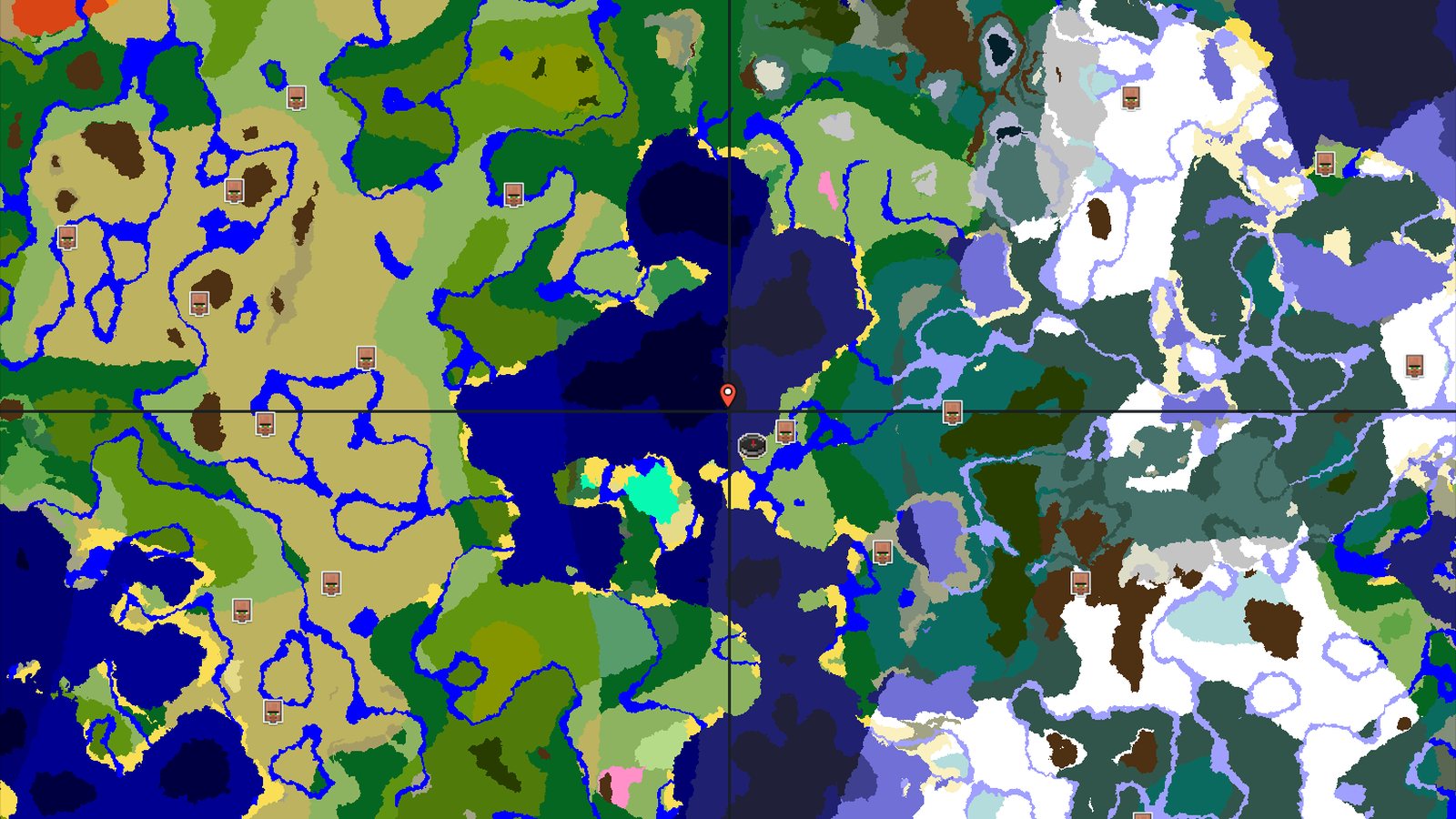Spawn on a Beach with a Village and Trial Chambers Nearby — Minecraft seed preview