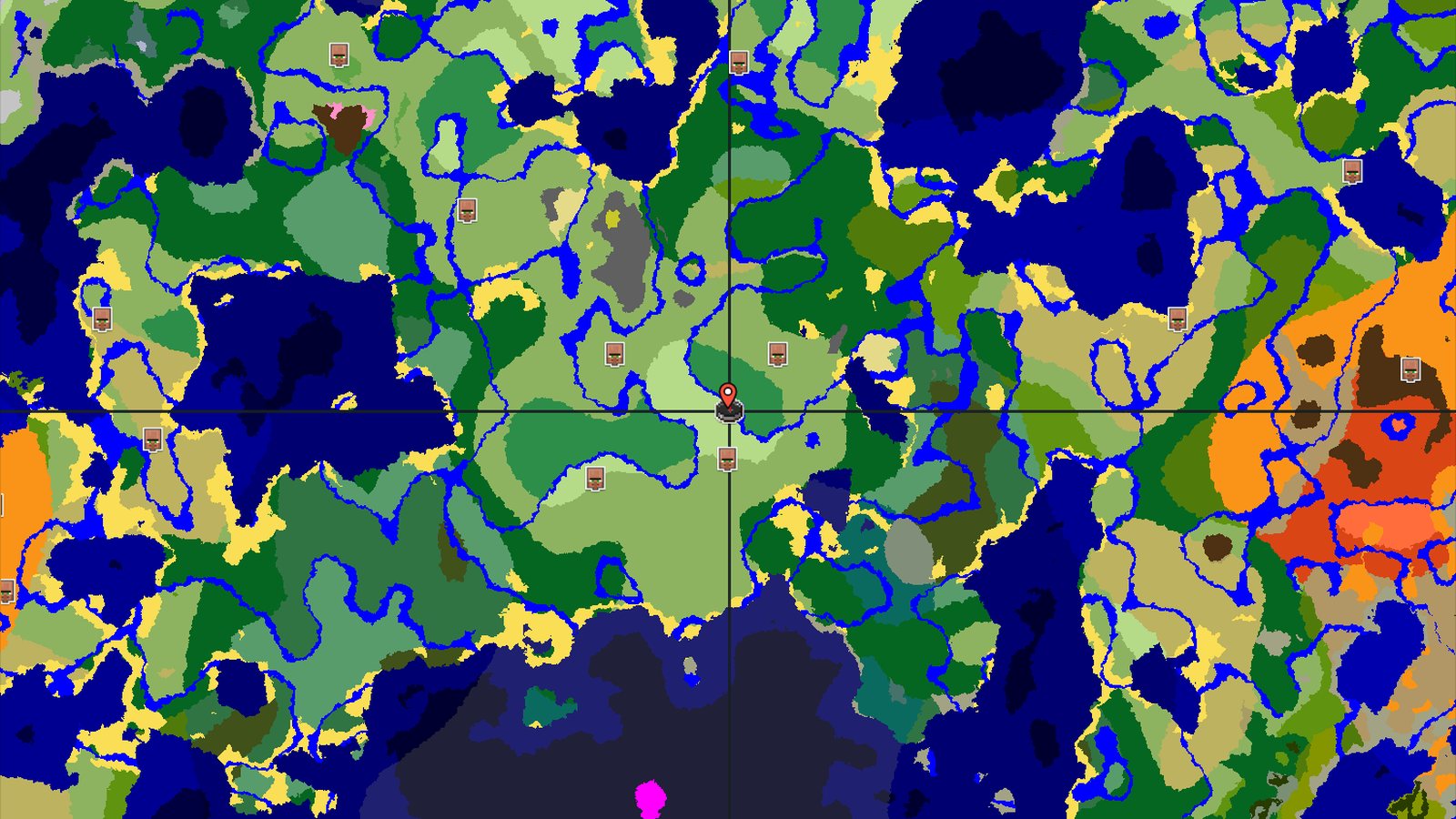 A Sunflower Plains Start with Quick Village Access — Minecraft seed preview
