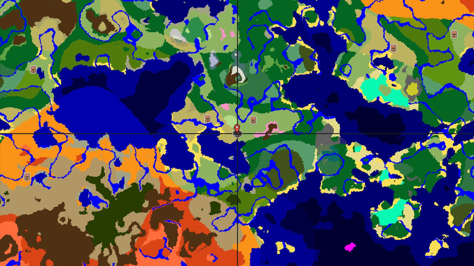 Cherry Grove Near a Savanna and Plains Coast — Minecraft seed preview