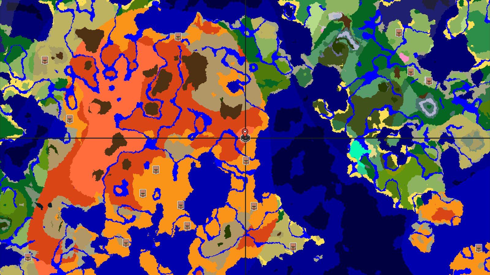 Spawn in a Desert Canyon with Nearby Badlands — Minecraft seed preview